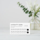 Cute and Fun Coffee Loyalty Card Treuekarte (Stehend Vorderseite)