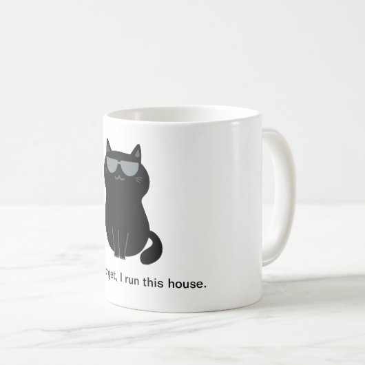 Cute and Funny Cat Kaffeetasse (VorderseiteRechts)
