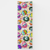Cute and Funny Easter Eggs Cartoon Banner (Vertikal)