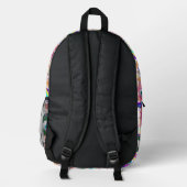 Cute and Funny Easter Eggs Cartoon Bedruckter Rucksack (Rückseite)
