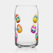 Cute and Funny Easter Eggs Cartoon Dosenglas (Rechts)