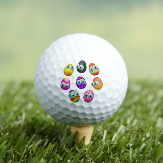 Cute and Funny Easter Eggs Cartoon Golfball (Insitu T-Shirt)