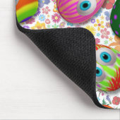 Cute and Funny Easter Eggs Cartoon Mousepad (Ecke)