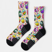 Cute and Funny Easter Eggs Cartoon Socken (Links)