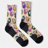 Cute and Funny Easter Eggs Cartoon Socken (Rechts)