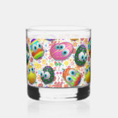Cute and Funny Easter Eggs Cartoon Whiskyglas (Rechts)