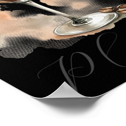 Cute And Funny Espresso Martini T Shirt Poster (Ecke)