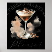 Cute And Funny Espresso Martini T Shirt Poster (Vorne)