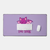 Cute and Funny Halloween Vampire Bats You Suck Schreibtischunterlage (Tastatur & Maus)