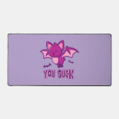 Cute and Funny Halloween Vampire Bats You Suck Schreibtischunterlage (Vorderseite)