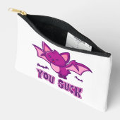 Cute and Funny Halloween Vampire Bats You Suck Zubehörtasche (Offen)