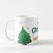 Cute and Joy Draw Litte Tree Merry Christmas Kaffeetasse (Links)