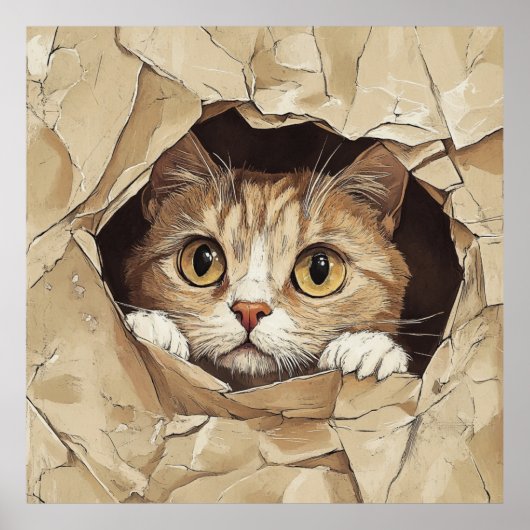 Cute and Playful Kitten Poster (Vorne)