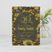 Cute Anemones Fantasy Surprise Birthday Party Einladung (Stehend Vorderseite)