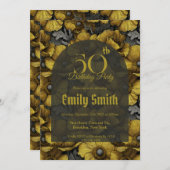 Cute Anemones Fantasy Surprise Birthday Party Einladung (Vorne/Hinten)