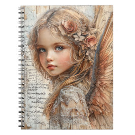 Cute Angel Spiral Notebook Notizblock