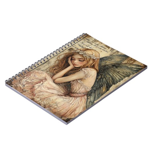 Cute Angel Spiral Notebook Notizblock (Linke Seite)