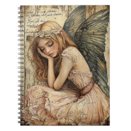 Cute Angel Spiral Notebook Notizblock