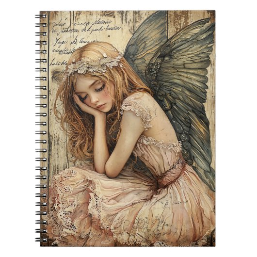 Cute Angel Spiral Notebook Notizblock (Vorderseite)