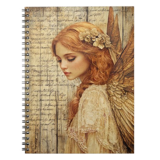 Cute Angel Spiral Notebook Notizblock (Vorderseite)