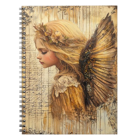 Cute Angel Spiral Notebook Notizblock (Vorderseite)
