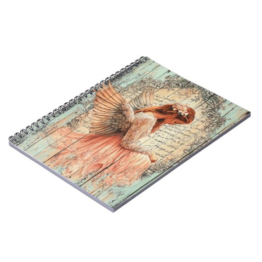 Cute Angel Spiral Notebook Notizblock (Linke Seite)