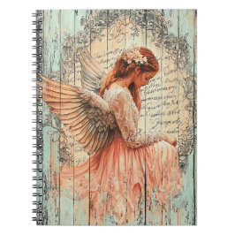 Cute Angel Spiral Notebook Notizblock
