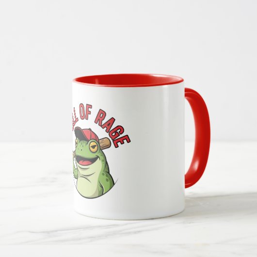 Cute Angry Frog Tasse (VorderseiteRechts)