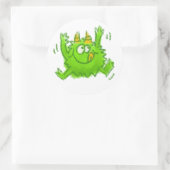 Cute Animal Drawing Runder Aufkleber (Tasche)