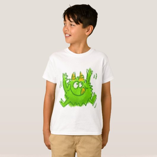 Cute Animal Drawing T-Shirt (Vorne ganz)