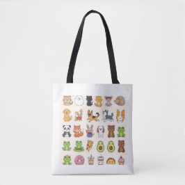 Cute Animal & Food Sticker Sheet – Kawaii Cats, Do Tasche