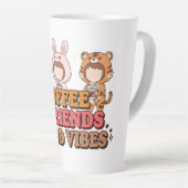 Cute Animal Friends Coffee Lovers Milchtasse (Rechte Ecke)
