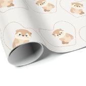 Cute animal geschenkpapier (Rolleneckpunkt)