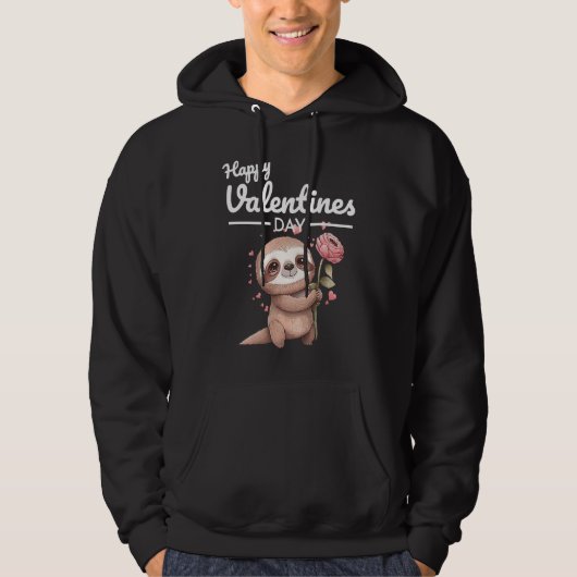 Cute Animal Heart Panda Happy Valentine Day 11 Hoodie (Vorderseite)