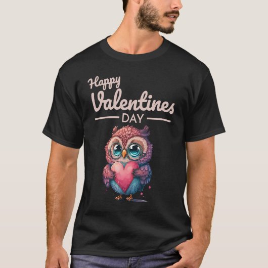 Cute Animal Heart Panda Happy Valentine Day 21 T-Shirt (Vorderseite)