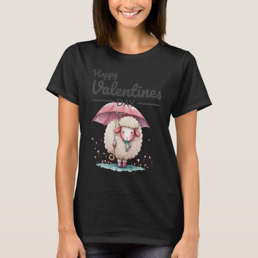 Cute Animal Heart Panda Happy Valentine Day 33 T-Shirt (Vorderseite)