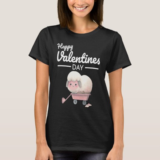 Cute Animal Heart Panda  Happy Valentine Day  38 T-Shirt (Vorderseite)