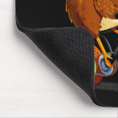 Cute Animal Kiwi Cycling New Zealand Mousepad (Ecke)