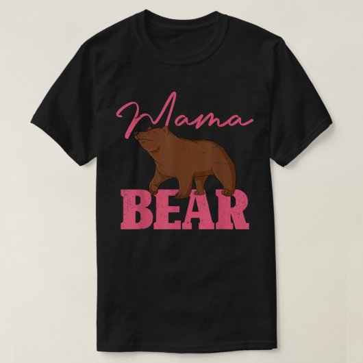 Cute Animal Mom Family Mommy Bear Mama Bear 527 T-Shirt (Design vorne)