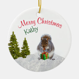 Cute Animal Ornament / Christmas Squirrel