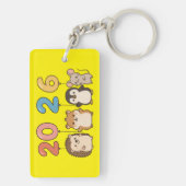 Cute Animals 2026 Happy New Year-60822 Schlüsselanhänger (Rückseite)