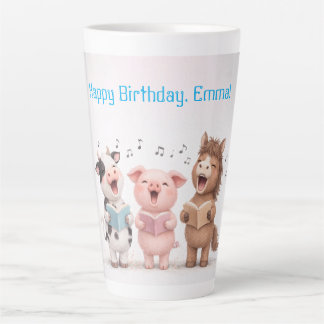 Cute Animals Band Birthday Milchtasse
