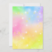 Cute animals Squish Girl Birthday party Einladung (Rückseite)