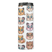 Cute Animals Sticker Sheet Adorable Cartoon Charac Thermosbecher (Rückseite)