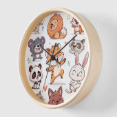  Cute Animals Sticker Sheet Adorable CSticker Uhr (Winkel)