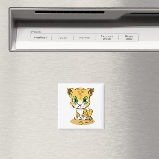 Cute Animated leopard Magnet (In Situ (Geschirrspüler))