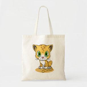 Cute Animated leopard Tragetasche