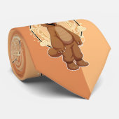 Cute Anime Boy in Bear Krawatte (Gerollt)