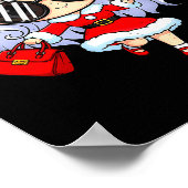 Cute Anime Christmas Pajama Outfit Funny Holiday F Poster (Ecke)