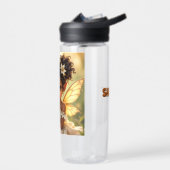 Cute Anime Fairy Girl and Chibi Dragon Trinkflasche (Links)